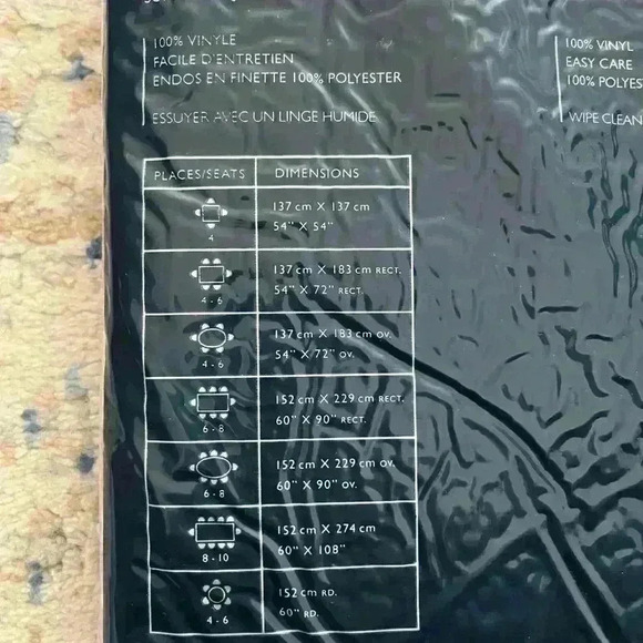 NWT  EXCLUSIVE TABLECLOTH - Picture 6 of 7